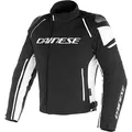 Dainese Racing 3, Textiljacke D-Dry - Schwarz/Schwarz/Weiß - 62