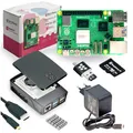 Raspberry Pi 5 Starterkit, 64GB microSDHC inkl. Pi OS, Gehäuse, Netzteil, HDMI-Kabel und Zubehör - RAM: 4GB - Farbe: schwarz