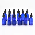 YIZHAO Pipettenflasche 30ml Blau, Apothekerflasche mit [Dropper Pipette Glas], Tinktur Flaschen für Ätherische Öl,Parfümöle,Aromatherapie,Düfte,Flüssigkeit – 12Pcs