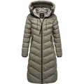 REPUBLIX Winterjacke KAIA Damen Gefütterte Winter Jacke Mantel Parka mit großer Kapuze M