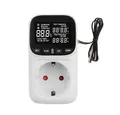 Impulse Innovation Steckdose Temperaturregler Steckdose, Digitalanzeige, 50cm Sensorkabel, 230V, 1-St.