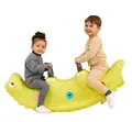 Big Sammy Rocker - Kinderwippe für 1 bis 3 Personen, mit süßen Rückenschuppen und stabilen Griffen, belastbar bis zu 50 kg, für Kinder ab 12 Monaten, grün