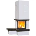 HARK Kaminbausatz "Nebraska", weiss, Marmor, 8 kW