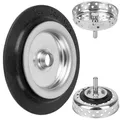 Ersatz Dichtung mit Unterbau für Siebkörbchen, 1 Set, kompatibel mit IKEA LILLVIKEN 70311541, Dichtring mit Ø 54,6 mm aussen, 30,4 mm innen, Dichtungsring Spülbecken, Ersatzteil für Lillviken Abfluss