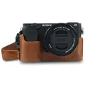 MG1642 Ever Ready Kameratasche, Echtleder, kompatibel mit Sony Alpha A6100, A...