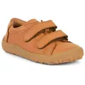 froddo® Barefoot Base Barfußschuh, Klettschuh, Kindergartenschuh, Lauflernschuh mit Klettverschlüssen braun 26 EU