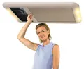 Dometic Heki 2 deLuxe Dachhaube, 960x655mm, Klarglas, Rahmen creme-weiß, Rollo,