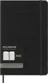 MOLESKINE Buchkalender, 12Monate Wochen-Notizkalender 2025 PRO Fester Einband Schwarz L/A5