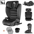Tulano Joy 25 Kindersitz i-Size ECE R129, 100–150 cm, 3,5–12 Jahre, höhenverstellbar, Getränkehalter, Sonnenblenden - Schwarz