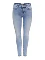 ONLY Damen Onlblush Mid Sk Ank Raw Dnm Rea694 Noos Jeans, Medium Blue Denim, M / 34L EU