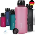 720°DGREE Trinkflasche 1,5 Liter “uberBottle“ softTouch +Sieb - BPA-Frei - XL Wa