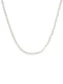 Valero Pearls Damen-Kette Hochwertige Süßwasser-Zuchtperlen in ca. 6 mm Oval weiß 90 cm - Perlenkette Halskette mit echten Perlen 340200