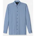 OLYMP Langarmhemd 24/7 - Luxor modern fit atmungsaktiv, modern fit, New-Kentkragen, Flex Jersey blau 45