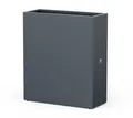 Blumentopf Pflanzkübel Blumenkübel Pflanztopf Metall anthrazit 100x40x115cm