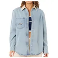 Rip Curl - Women's Surf Side Relaxed Denim Shirt - Hemd Gr M grau
