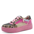 Tamaris Comfort Damen Plateau Sneaker mit Reißverschluss Low Top, Mehrfarbig (Pink Multi), 40 EU