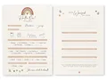 luftundliebe Babyparty Ratespiel – Ratespiel für die Babyparty – Babyparty Karten zum ausfüllen – Für Mädchen und Junge – Baby Orakel – Regenbogen 20 Stück