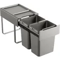 SVITA EM2x20 Einbaumülleimer 40L 2x20L 2 Fächer mit Deckel Mülltrennsystem
