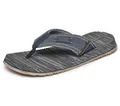 Skechers Mens QUILL Flip Flop, Navy Canvas/Synthetic, 43.5 EU