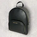 Michael Kors Tasche Rucksack Backpack Jet Set Jaycee ZIP Schwarz Gold Leder NEU