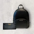 Michael Kors Rucksack Geldbörse Portmonee Jet Set Jaycee Reed Schwarz Gold NEU