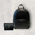 Michael Kors Tasche Rucksack Portmonee Jet Set Jaycee Hamilton Schwarz Gold NEU