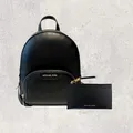 Michael Kors Tasche Rucksack Geldbörse Jet Set Jaycee Empire Schwarz Leder NEU