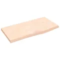 vidaXL Waschtischplatte, Multifunktional Arbeitsplatte mit Naturkante, Waschtischkonsole Tischplatte für Badezimmer, Holzplatte Platte Badmöbel, 60x30x2 cm Massivholz Unbehandelt