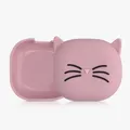 kwmobile Hülle kompatibel mit Samsung Galaxy Buds 2 Pro / Buds 2 / Buds Live Hülle - Silikon Kopfhörer Schutzhülle Case Cover Schwarz Rosa