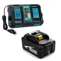 NEU 18V 5Ah Akku für Makita BL1815 BL1830 BL1850 BL1860B 194204-5 Ladegerät