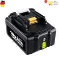 18V for  Makita Battery w/LED BL1860B BL1850B 5,0Ah 6Ah 4Ah 3Ah Ladegerä