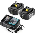 für Makita 18V Ersatzakku 6,0Ah BL1850B BL1860B BL1830B LXT Ladegerät-Adapter DE