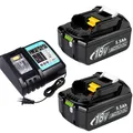6X original 18V/12,0Ah für Makita Akku BL1860B 6,0Ah BL1850 BL1830 /Ladegerät