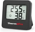 ThermoPro TP157 Hygrometer Thermometer Mini Innenraum Schwarz Smiley exakt