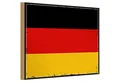 Roomando Holzbild Holzschild Flagge Deutschland 30x20cm Retro Flag Germany