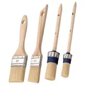 Universal Pinselset 4-teilig Flachpinsel Rundpinsel Pinsel Pinsel-Set Streichen