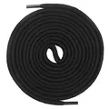 Mount Swiss runde Premium-Schnürsenkel aus 100% Baumwolle - sehr reißfest Farbe Schwarz Länge 160cm