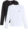 Levi's® Langarmshirt LS 2 Pack Tee (Packung, 2-tlg) mit Batwing Logo-Stickerei