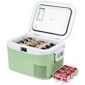 BINGI Kompressor Kühlbox 12.8 Liter Tragbarer Auto Kühlbox 12V / 24V DC und 110~240V AC Elektrische Kühlschrank Kompressor Gefrierbox für Auto LKW Picknick Camping und Heimgebrauch (‎HC-12P2)