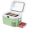BINGI Kompressor Kühlbox 12.8 Liter Tragbarer Auto Kühlbox 12V / 24V DC und 1...