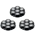 BALDWIN Ersatzkopf Ersatzklingen 3er Pack für Glatzenrasierer – 7D Rasierklingen, Magnetischer Scherkopf, Wasserdicht, Kompatibel mit BALDWIN Glatzenrasierer
