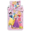 Ac-deco - Disney Prinzessinnen Design Kuschelige Bettwäsche Baumwolle, 140x200 Cm & 70x90 Cm