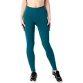 Bellivalini Leggings Damen Lange Leggings aus Bio-Baumwolle BLV50-183 (1-tlg) elastischer Bund grün XXL