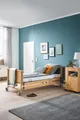 Burmeier Bett Pflegebett Dali Standard Seniorenbett (Aufrichter, Seitenschutz und Lattenrost inklusive, elektrisch verstellbar, Mit Fernbedienung, Komfort und mehr Lebensqualität), Easy-Click-System einfache Montage