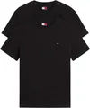 Tommy Jeans Herren 2er Pack T-Shirts Kurzarm Xslim Jersey aus Baumwolle, Schwarz (Black/Black), XXL