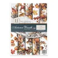 ITD Collection - Reispapier Decopatch - Decoupage Papier - Motivpapier für Serviettentechnik - Rice Paper Sheets - A4 29,7 x 21 cm - Autumn Wreath - RP-076