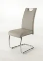 Schwingstuhl Flora S, 4er Set, mit Kunstleder-Bezug, Farbe cappucino