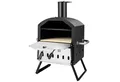 KOMFOTTEU Pizzaofen 2 in 1, Gartenofen aus Edelstahl mit Pizzagrill