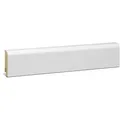 Kgm Sockelleiste Oben Rund Weiß Mdf Foliert 18 X 58 Mm 2,4 M