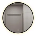 Home Deluxe Led-Spiegel, Schwarz, Glas, 80x80x1 cm, Badezimmer, Badezimmerspiegel, Badspiegel
